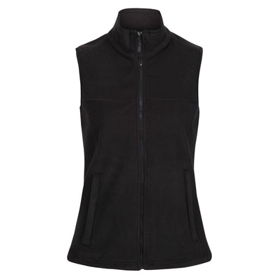 Regatta Professional Womens Haber Fleece Lined Bodywarmer Black 1#colour_black