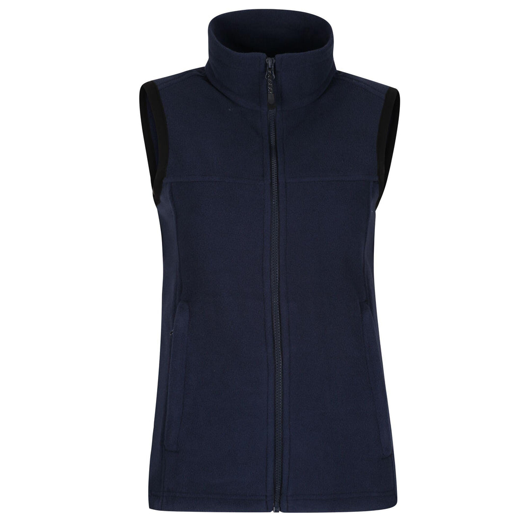 Regatta Professional Womens Haber Fleece Lined Bodywarmer Dark Navy 1#colour_dark-navy