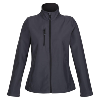 Regatta Professional Womens Honestly Made Recycled Softshell Jacket Seal Grey 1#colour_seal-grey