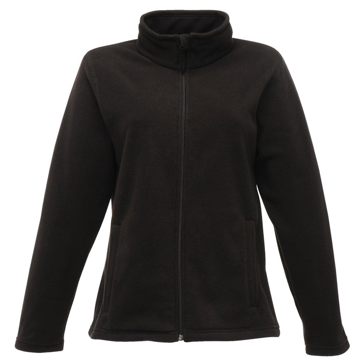 Regatta Professional Womens Micro Lightweight Full Zip Fleece Black 1#colour_black