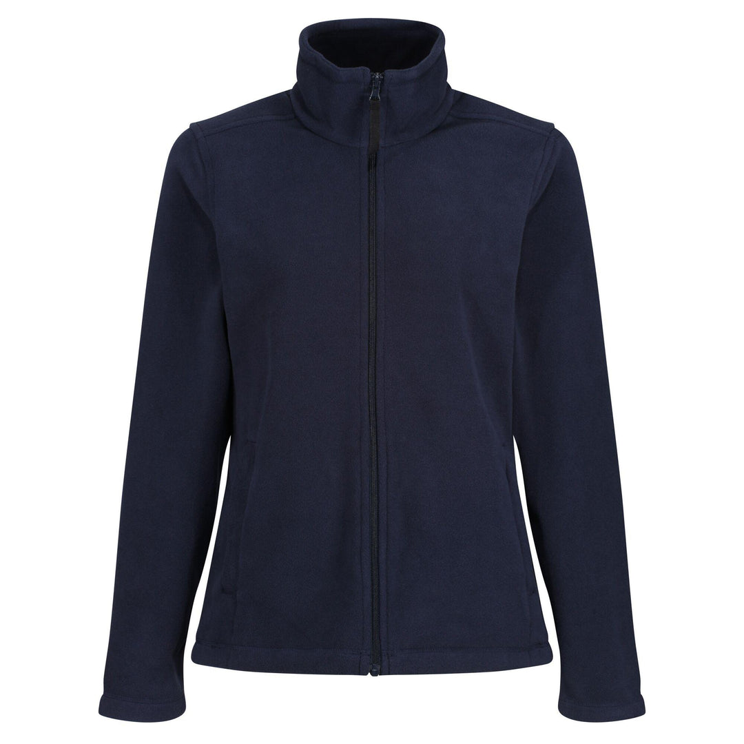 Regatta Professional Womens Micro Lightweight Full Zip Fleece Dark Navy 1#colour_dark-navy