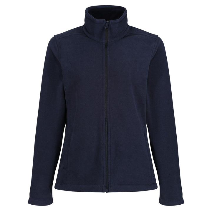 Regatta Professional Womens Micro Lightweight Full Zip Fleece Dark Navy 1#colour_dark-navy