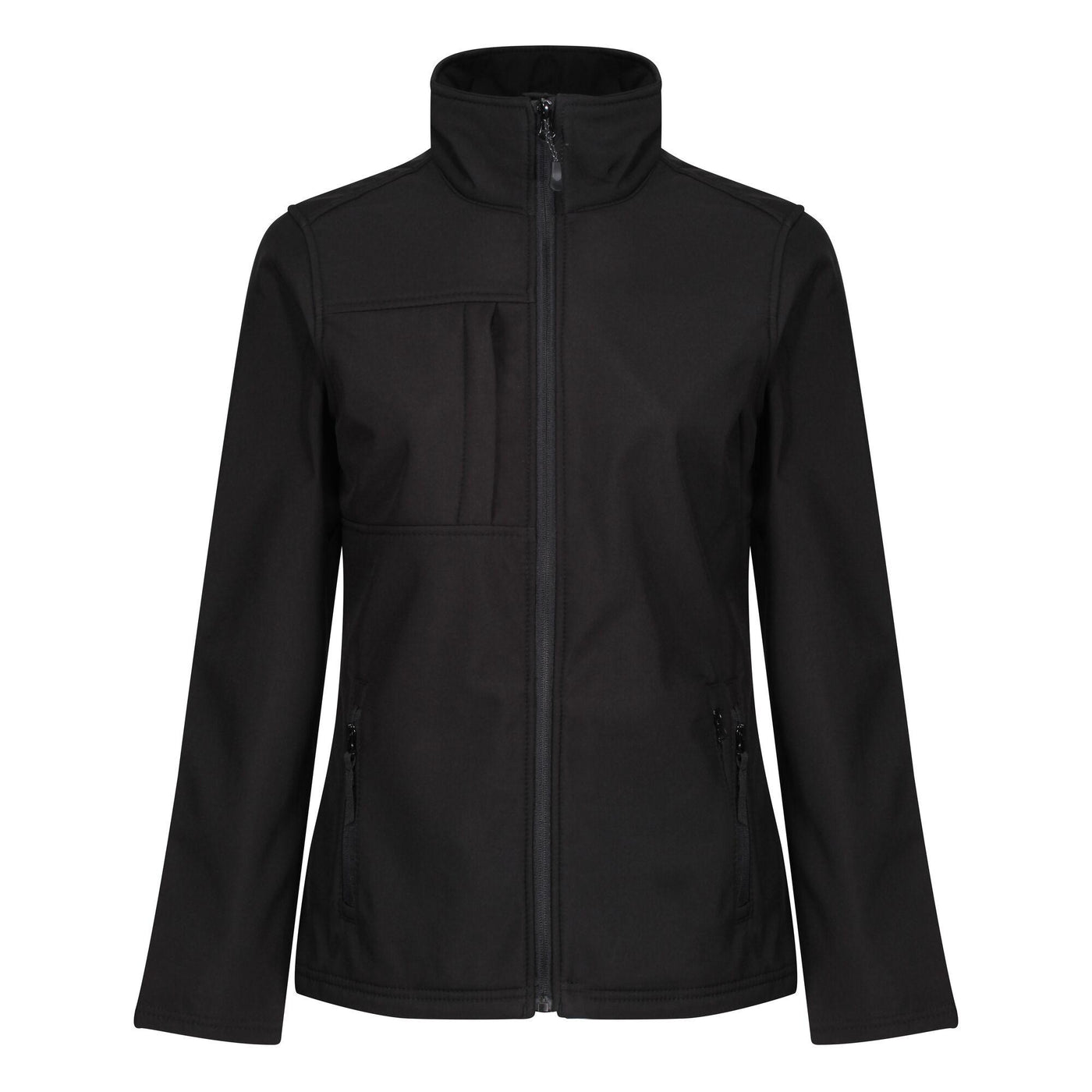 Regatta Professional Womens Octagon II Printable 3-Layer Membrane Softshell Jacket Black 1#colour_black