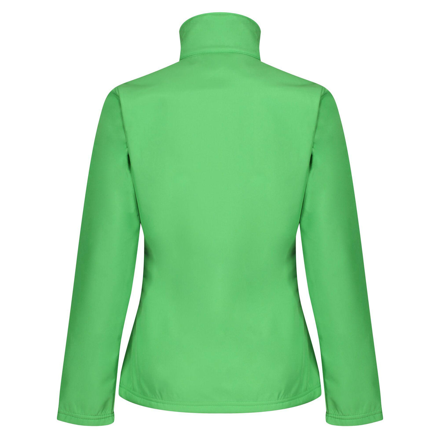 Regatta Professional Womens Octagon II Printable 3-Layer Membrane Softshell Jacket Extreme Green Black 2#colour_extreme-green-black