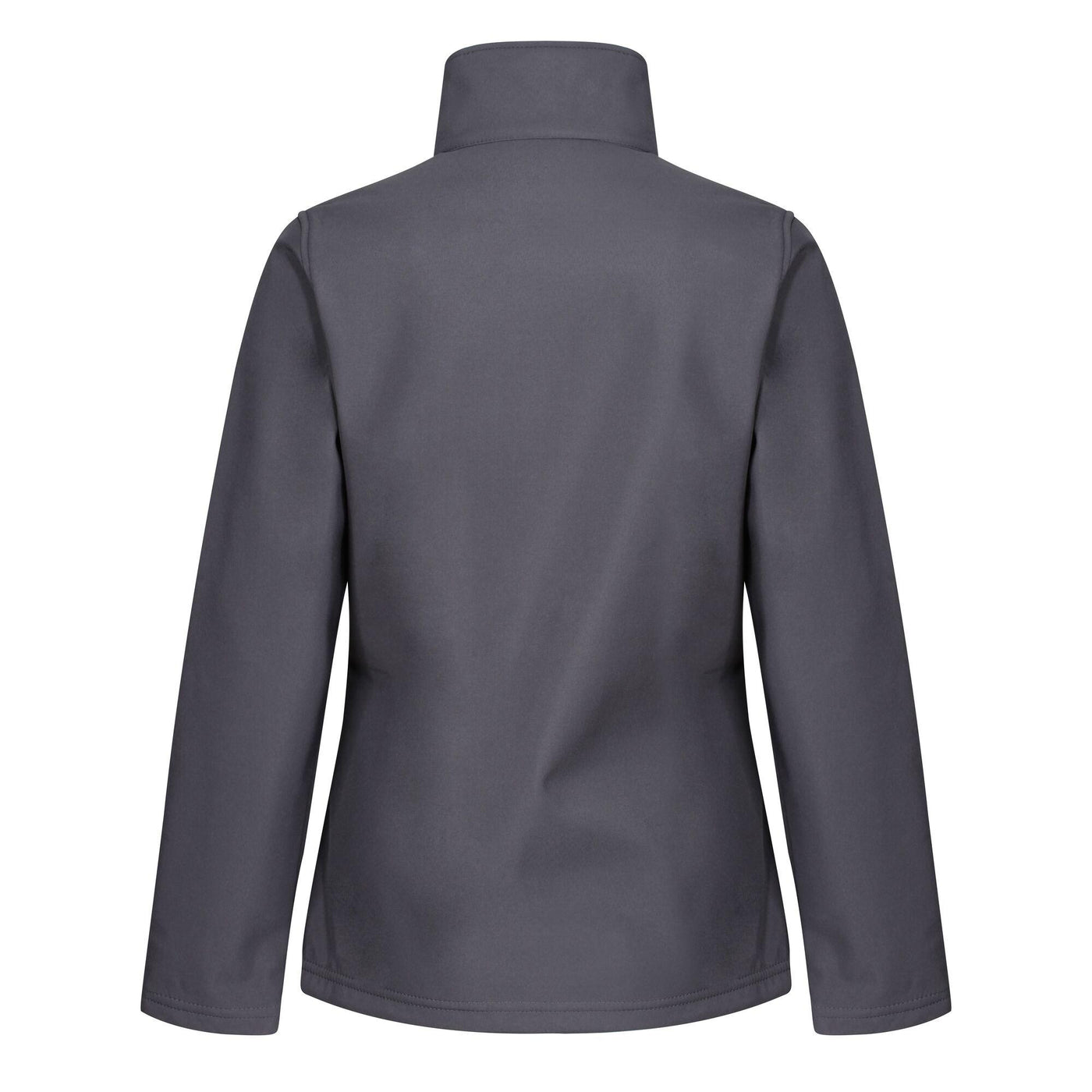 Regatta Professional Womens Octagon II Printable 3-Layer Membrane Softshell Jacket Seal Grey Black 2#colour_seal-grey-black