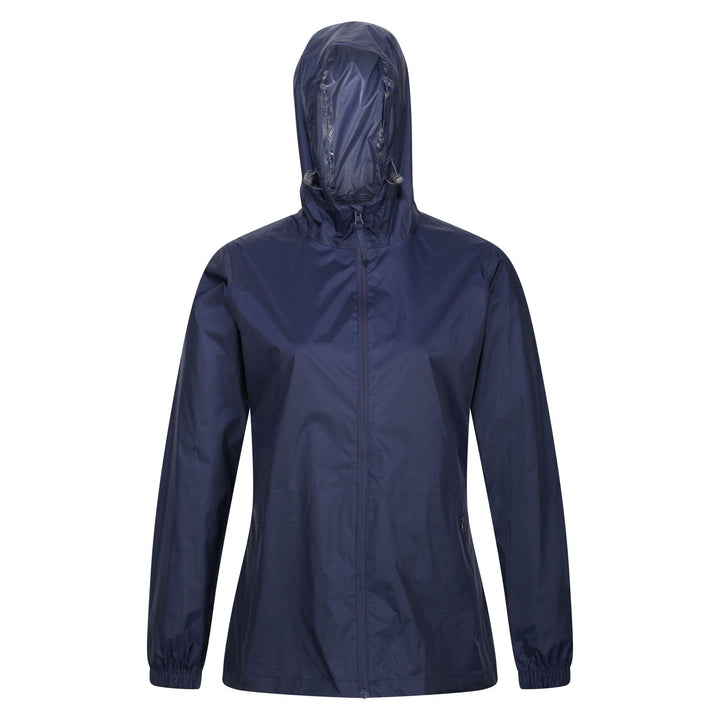 Regatta Professional Womens Packaway Waterproof Jacket Navy 1#colour_navy