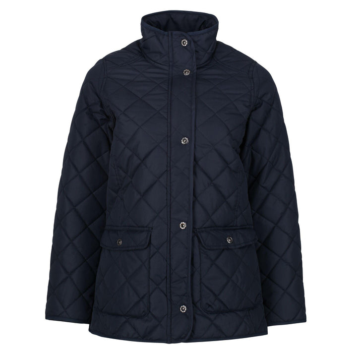 Regatta Professional Womens Tarah Quilted Jacket Navy 1#colour_navy