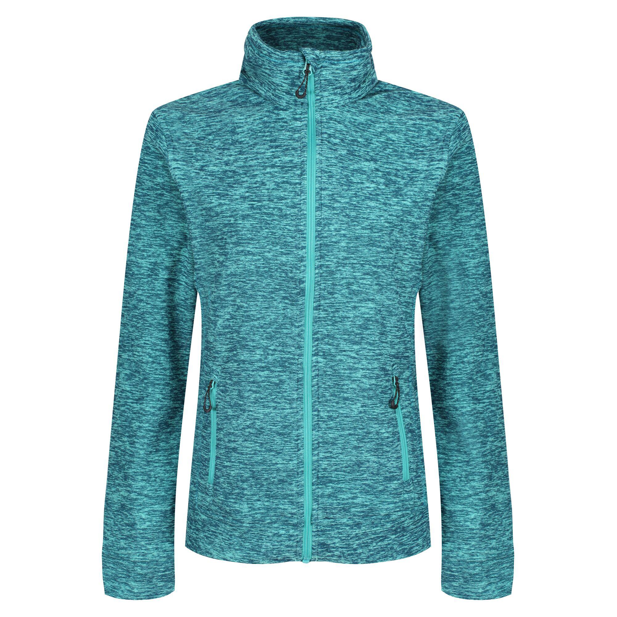 Regatta Professional Womens Thornly Full Zip Fleece Ceramic Marl 1#colour_ceramic-marl