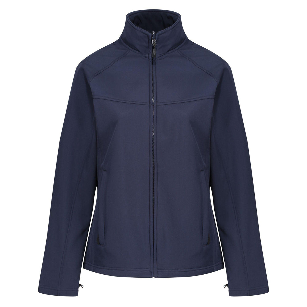 Regatta Professional Womens Uproar Interactive Softshell Jacket Navy 1#colour_navy