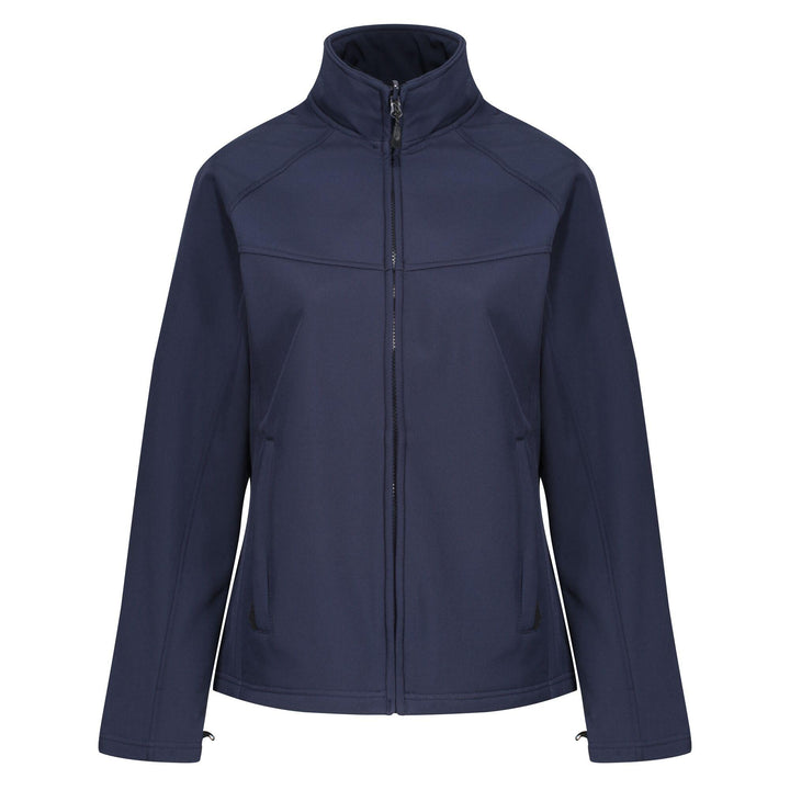 Regatta Professional Womens Uproar Interactive Softshell Jacket Navy 1#colour_navy