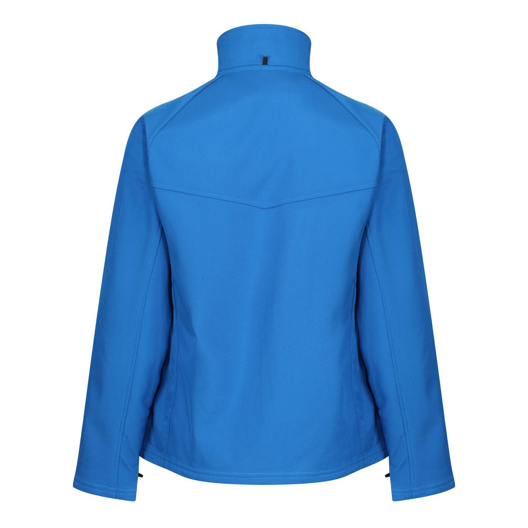 Regatta Professional Womens Uproar Interactive Softshell Jacket Oxford Blue Seal Grey 2#colour_oxford-blue-seal-grey