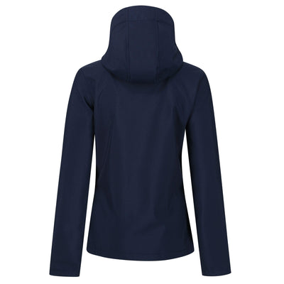 Regatta Professional Womens Venturer 3-layer Printable Hooded Softshell Jacket Navy 2#colour_navy