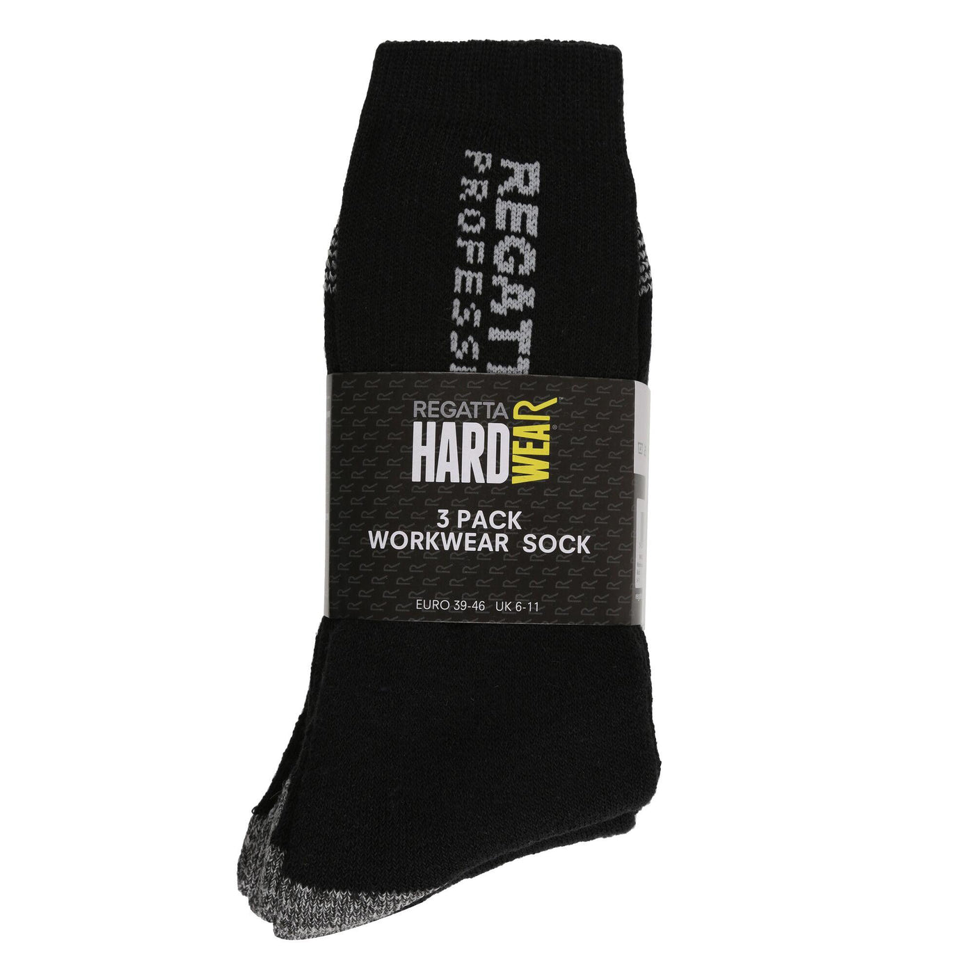 Regatta Professional Workwear Socks (3-Pack) Black 1#colour_black