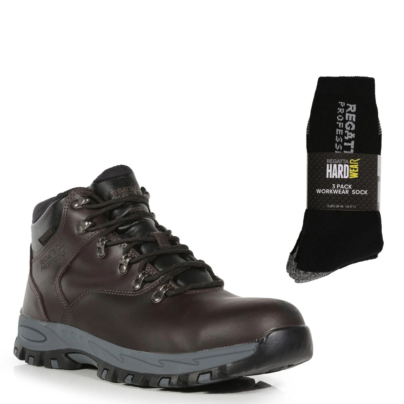 Regatta Professional Special Offer Pack - Gritstone Safety Hiker Boots + 3 Pairs Work Socks