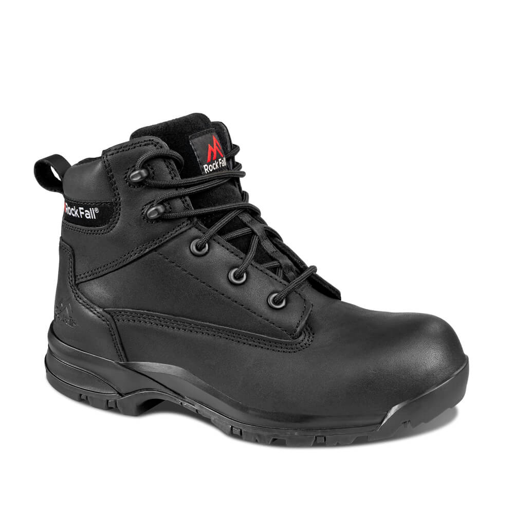 Rock Fall RF3300 Iris Womens Metal-Free S7S Metatarsal Safety Boots Black 1#colour_black
