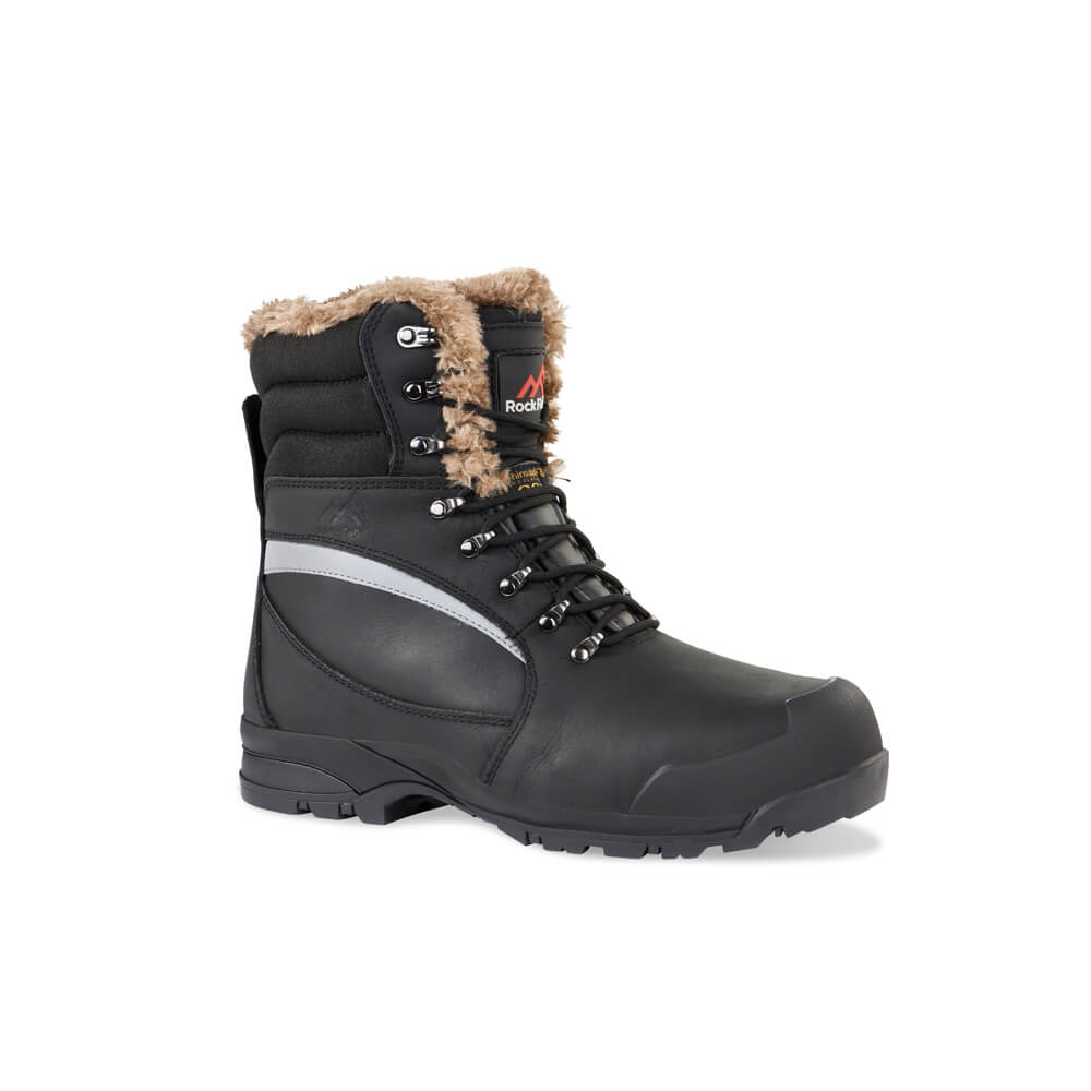 Rock Fall RF001 Alaska Freezer Safety Boots Black Main#colour_black