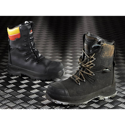 Rock Fall RF810 Arc High Leg Waterproof Electrical Hazard Safety Boots Black Feature#colour_black