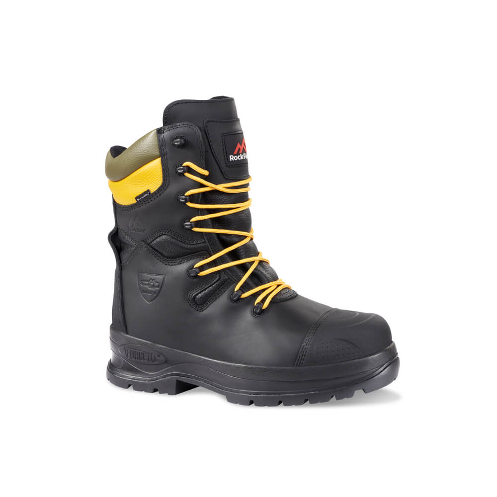 Rock Fall RF328 Chatsworth Safety Boots - Electrical Hazard, Chainsaw, Waterproof Black Main#colour_black