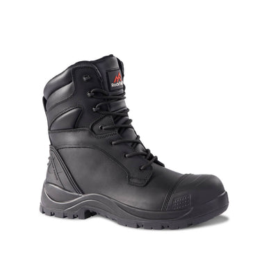 Rock Fall RF470 Clay High Leg Waterproof Safety Boots Black Main#colour_black
