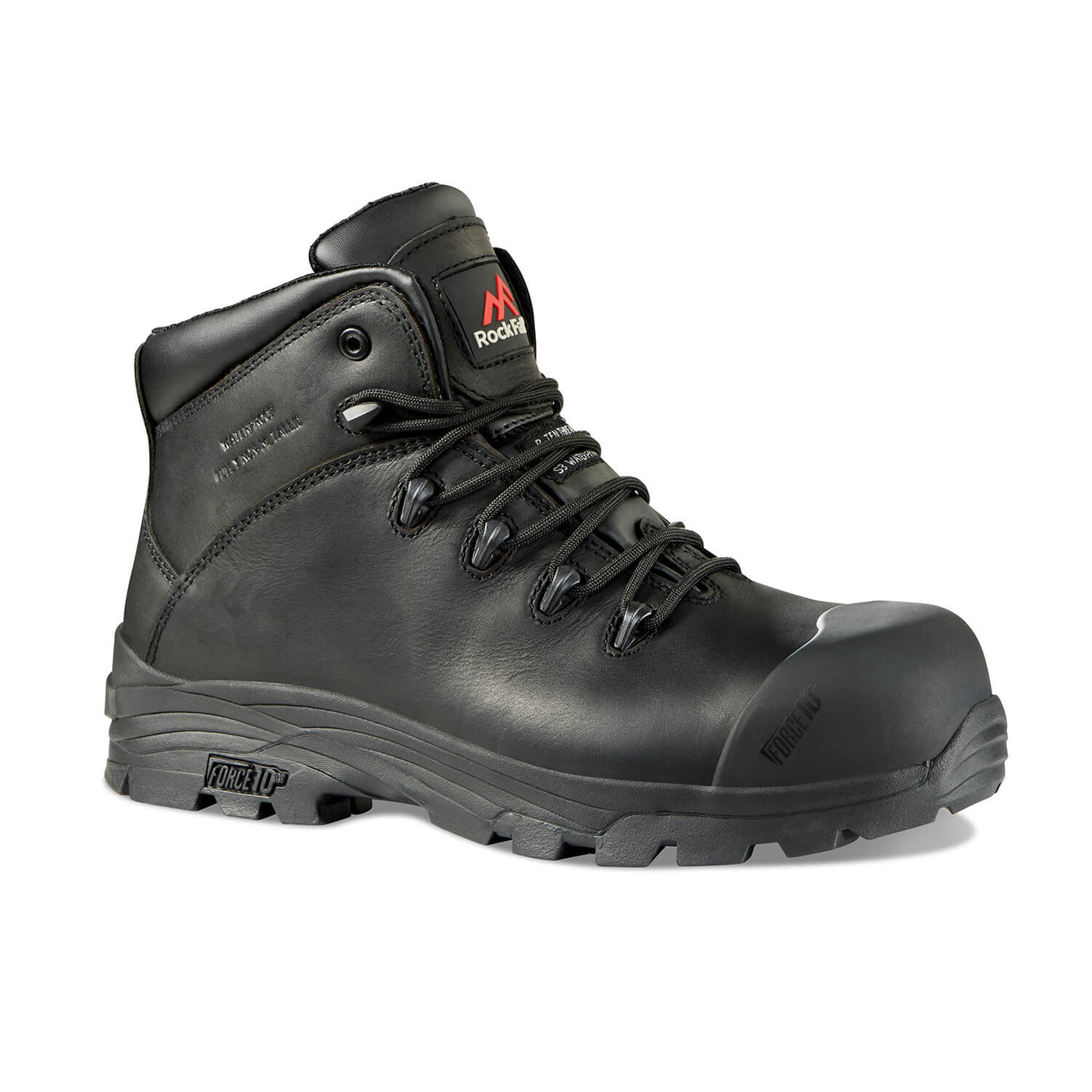Rock Fall TC1070 Denver Waterproof Safety Boots Black Main#colour_black