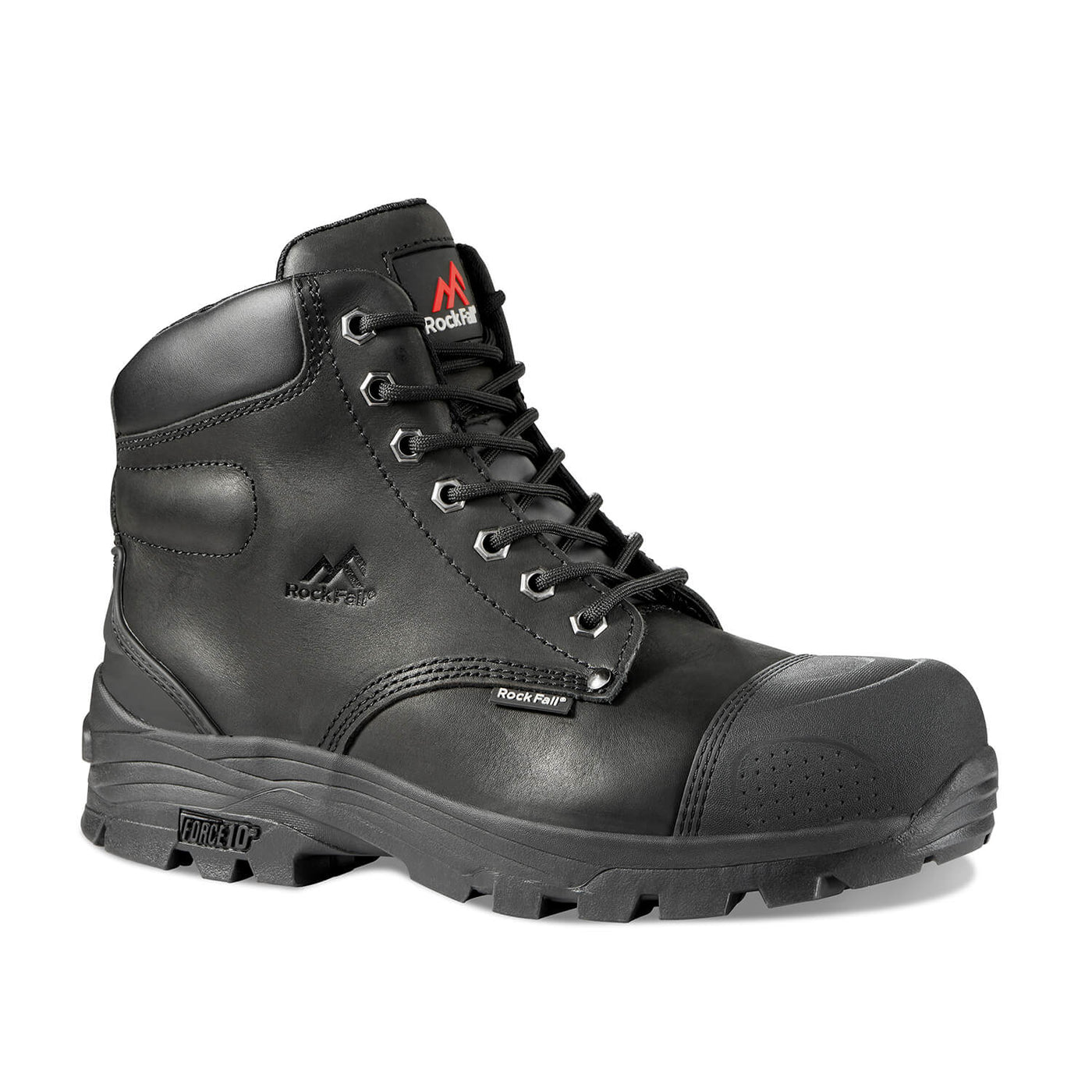 Rock Fall RF10 Ebonite Robust Safety Boots Black Main#colour_black