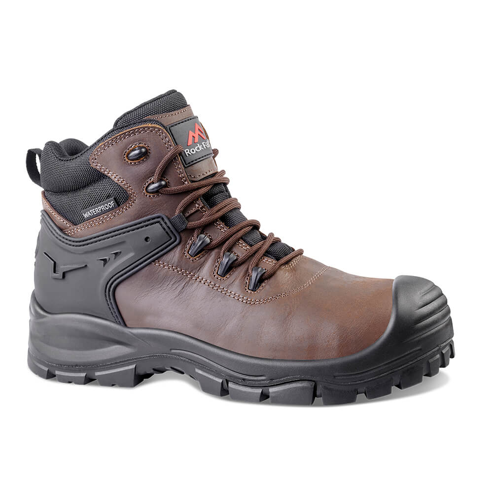 Rock Fall RF205 Herd Waterproof Safety Boots Brown Main#colour_brown