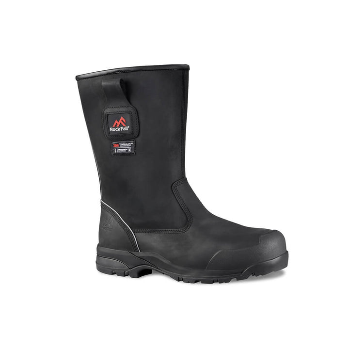 Rock Fall RF040 Manitoba Freezer Rigger Boots Black Main#colour_black