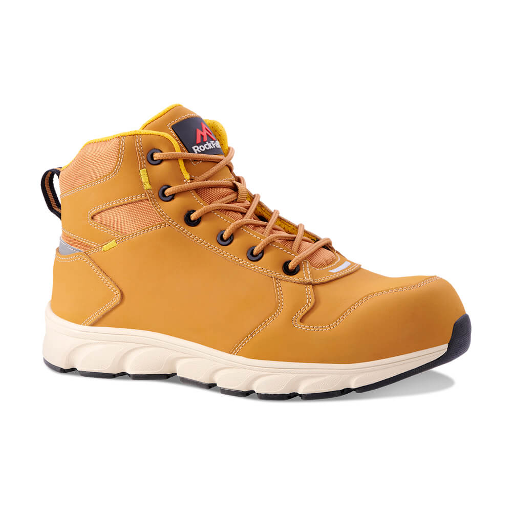 Rock Fall RF113 Sandstone Lightweight Honey Safety Boots Honey 1#colour_honey