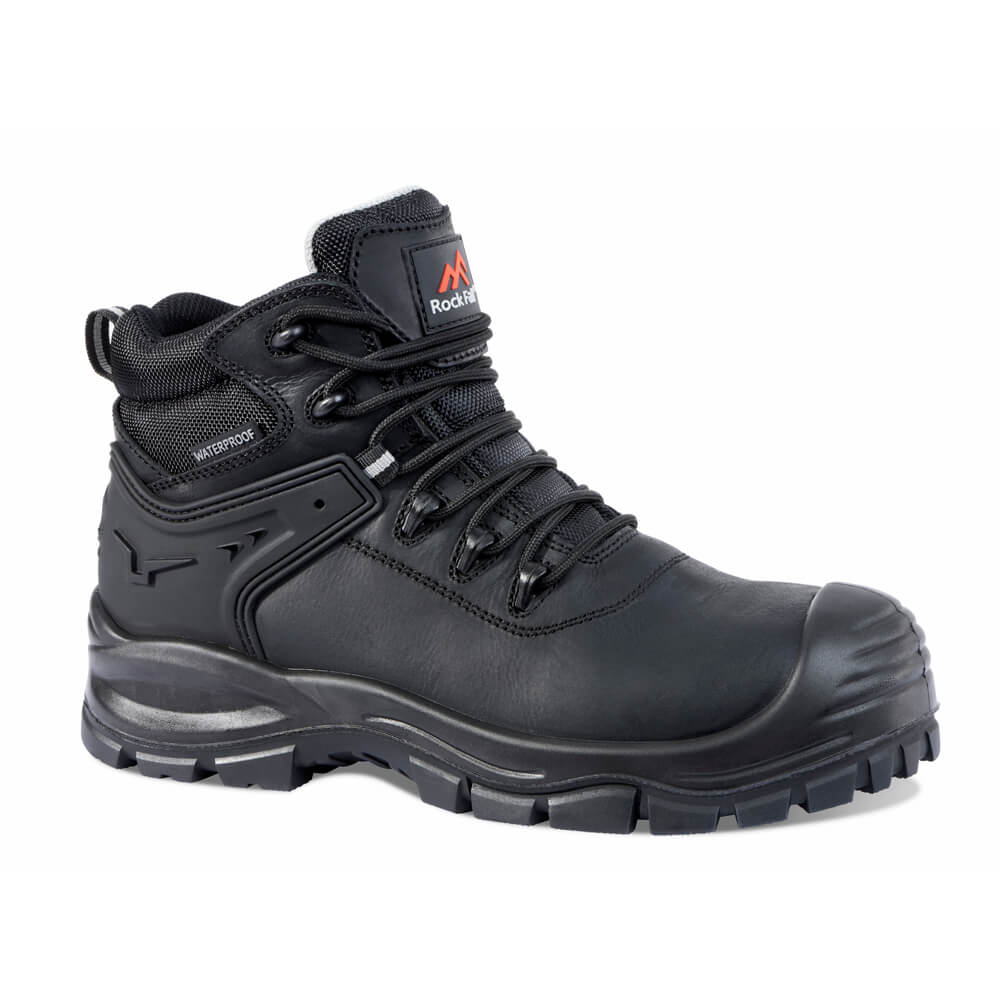Rock Fall RF910 Surge Waterproof Electrical Hazard Safety Boots Black Main#colour_black
