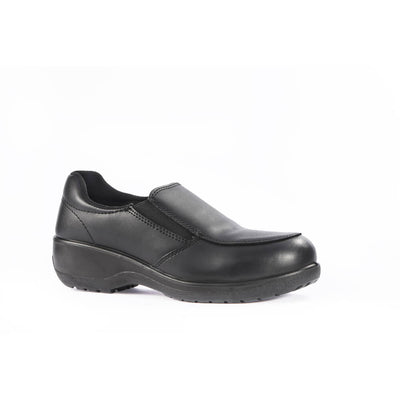 Rock Fall VX530 Topaz Womens Slip on Safety Shoes Black Main#colour_black