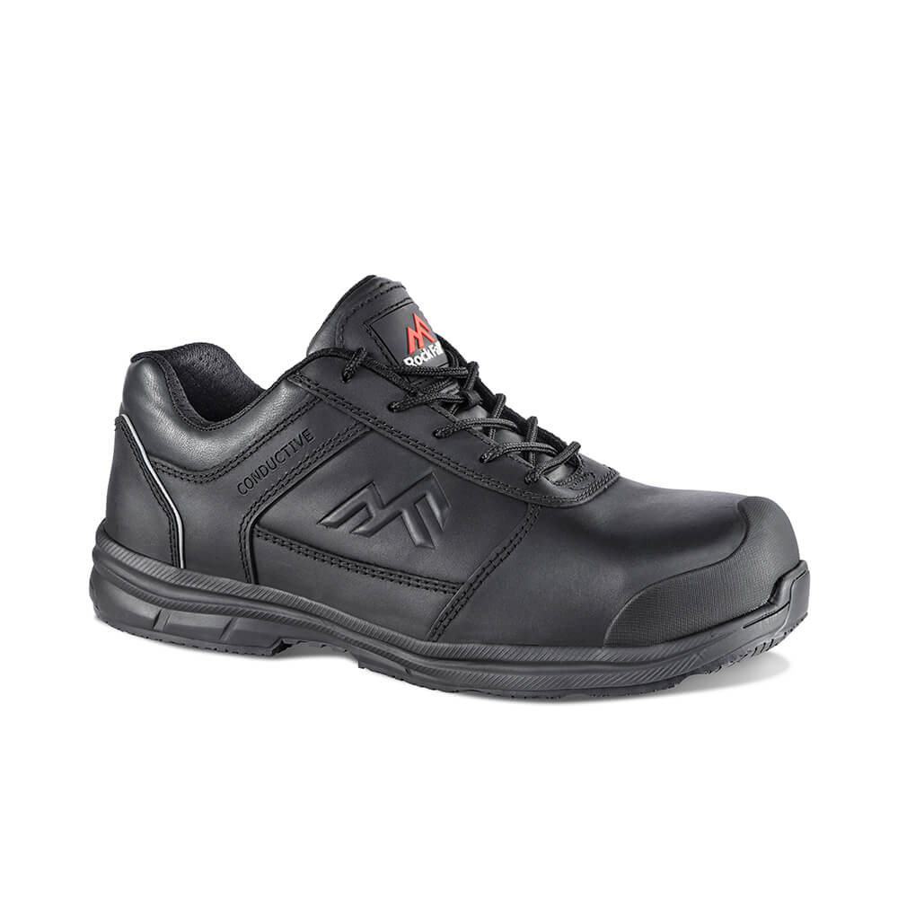 Rock Fall RF002 Zinc Conductive Safety Trainers Black Main#colour_black