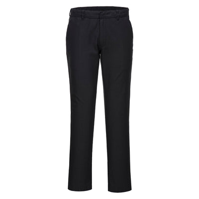 Portwest S235 Womens Slim Chino Trousers 1#colour_black