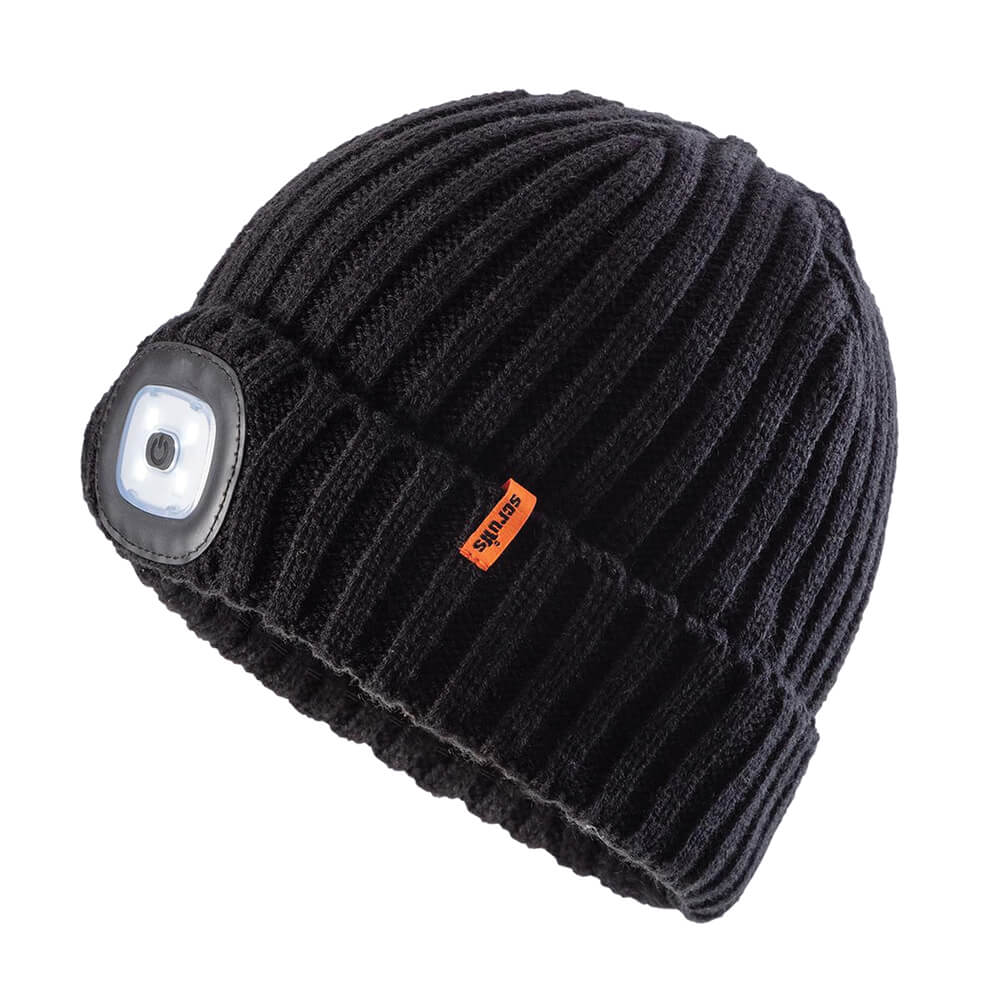 Scruffs LED Knitted Beanie Black Black 1#colour_black