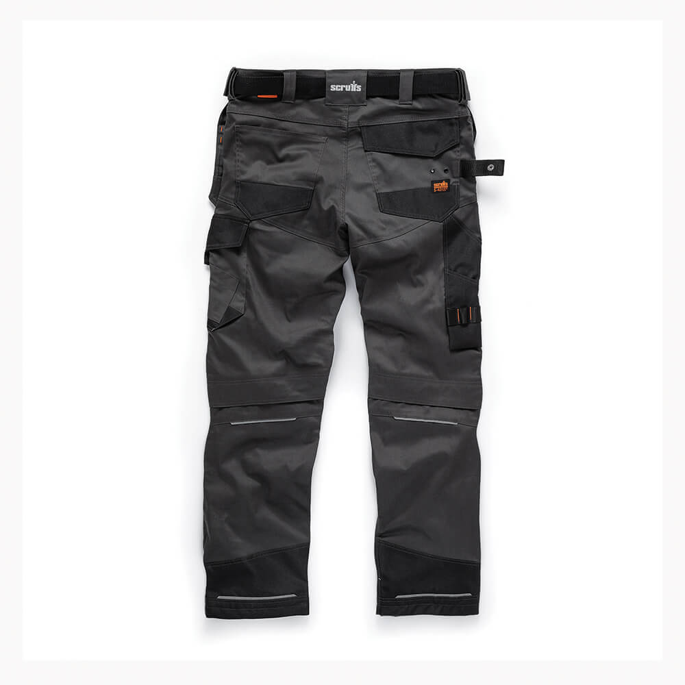 Scruffs Pro Flex Holster Pocket Work Trousers Graphite Graphite 2#colour_graphite