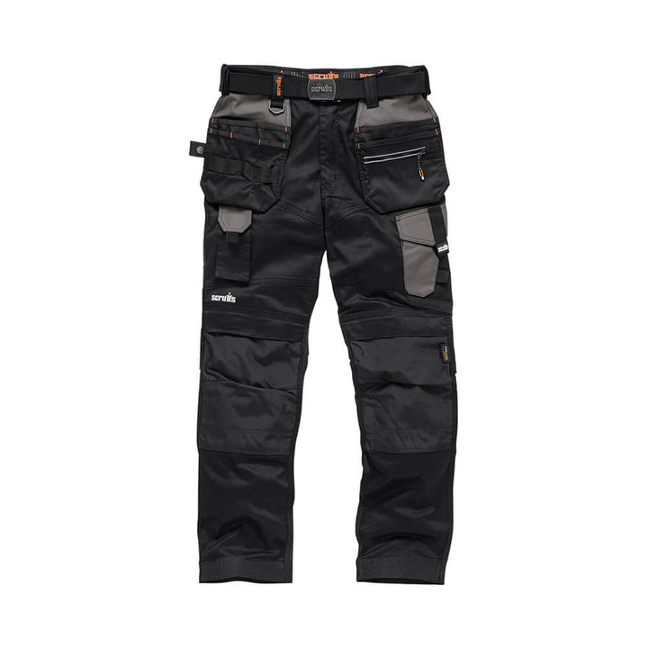 Scruffs Pro Flex Work Trousers Black 1#colour_black