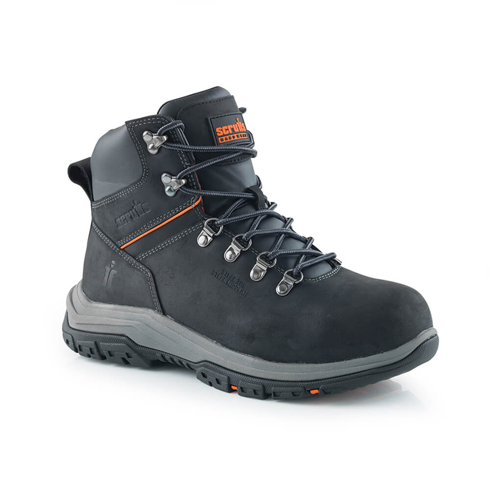Scruffs Rafter Safety Work Boots Black Black 2#colour_black