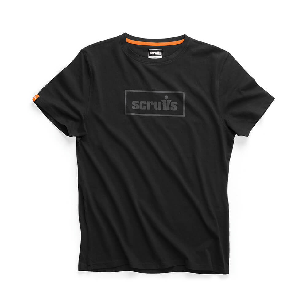 Scruffs Sedona Organic Logo T-Shirt Black Black 1#colour_black