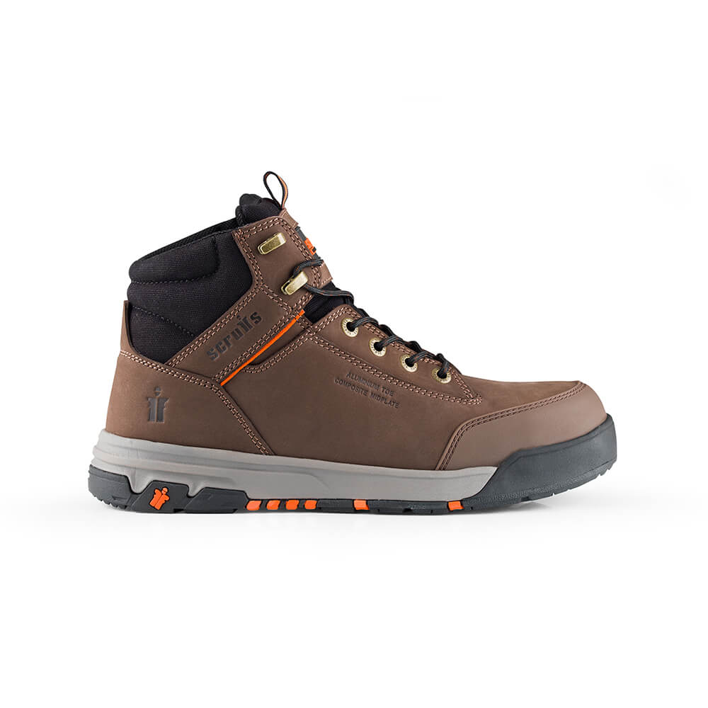 Scruffs Switchback 3 Safety Work Boots Chocolate 1#colour_chocolate
