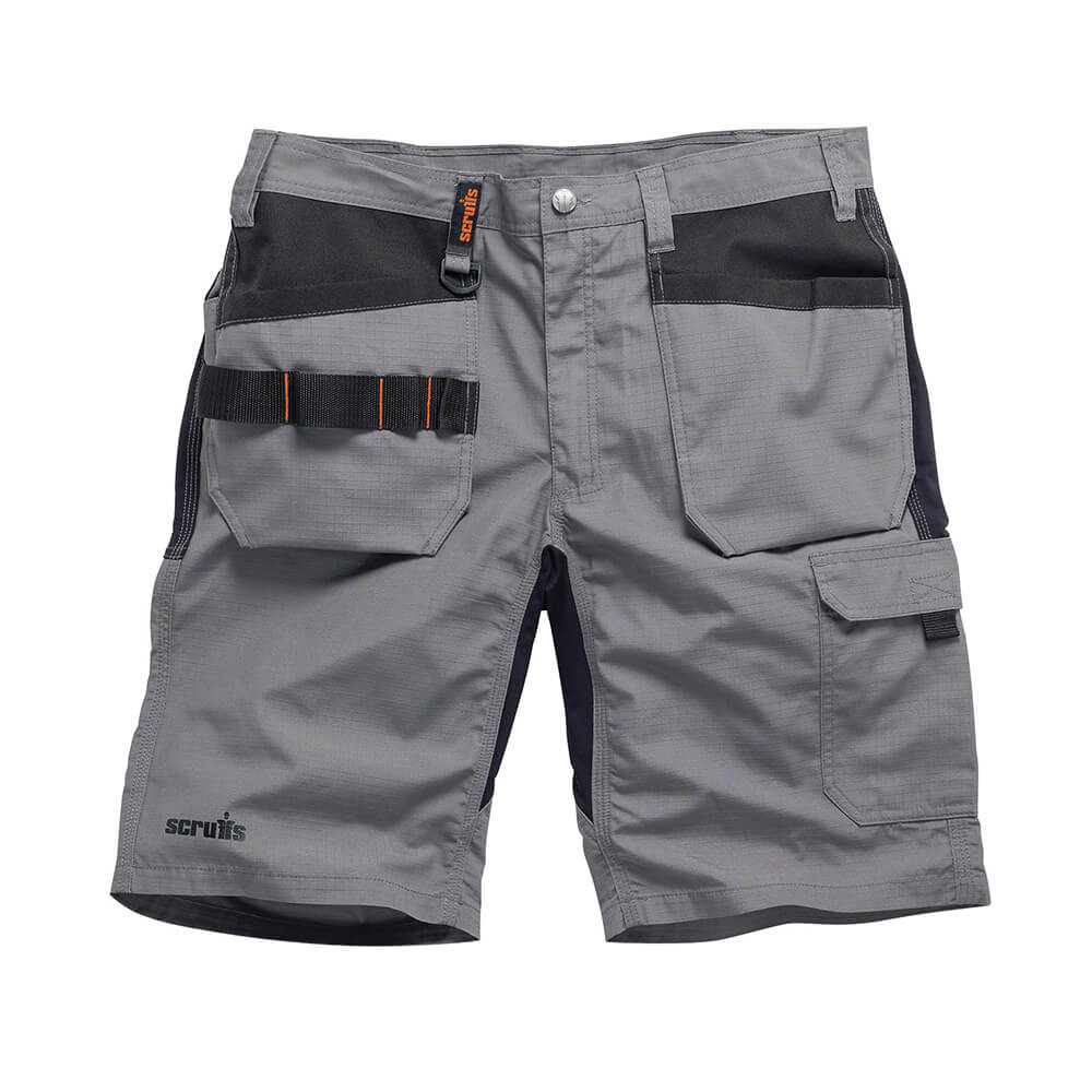 Scruffs Trade Flex Holster Pocket Shorts Graphite 1#colour_graphite