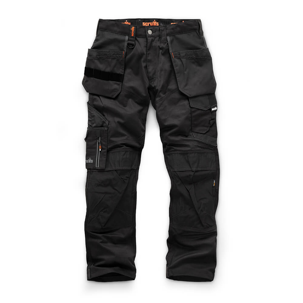 Scruffs Trade Holster Pocket Work Trousers Black 1#colour_black