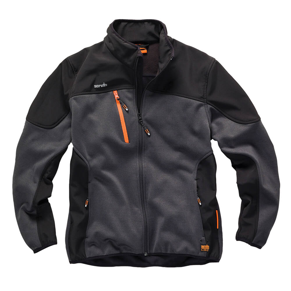 Scruffs Trade Tech Softshell Jacket Charcoal Charcoal 1#colour_charcoal