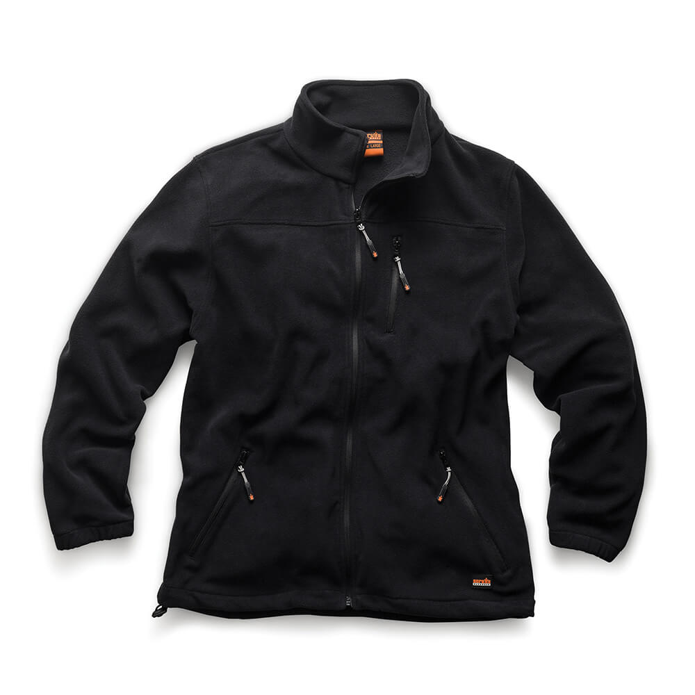 Scruffs Water-Resistant Worker Fleece Black Black 1#colour_black