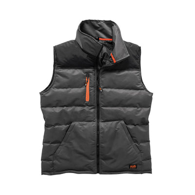 Scruffs Worker Padded Body Warmer Charcoal Charcoal 1#colour_charcoal