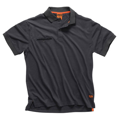 Scruffs Worker Polo Shirt Graphite 1#colour_graphite