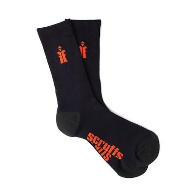 Scruffs Worker Socks Black 3-Pack Black 1#colour_black