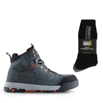 Scruffs Special Offer Pack - Hydra Safety Work Boots + 3 Pairs Work Socks