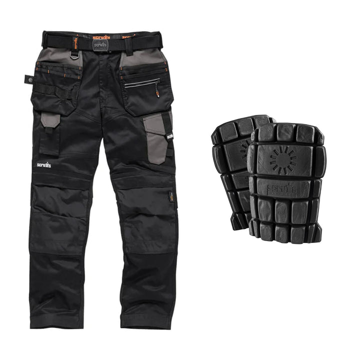 Scruffs Special Offer Pack - Pro Flex Work Trousers + Knee Pads