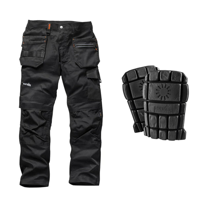 Scruffs Special Offer Pack - Trade Flex Work Trousers + Knee Pads