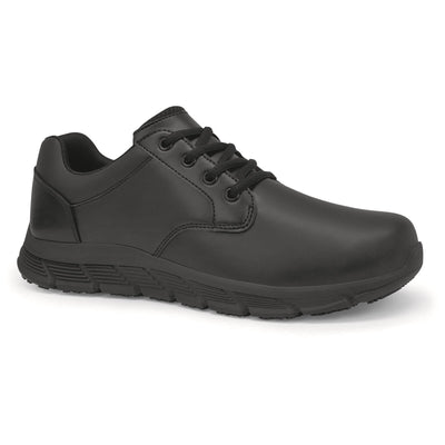 Shoes For Crews Saloon II Mens Slip Resistant Shoes Black 1#colour_black
