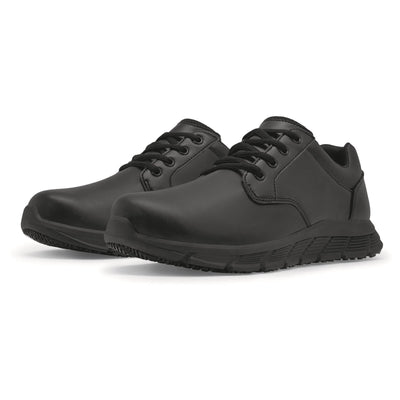 Shoes For Crews Saloon II Mens Slip Resistant Shoes Black 6#colour_black